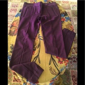 Loft Outlet Burgundy Leggings, Size 4